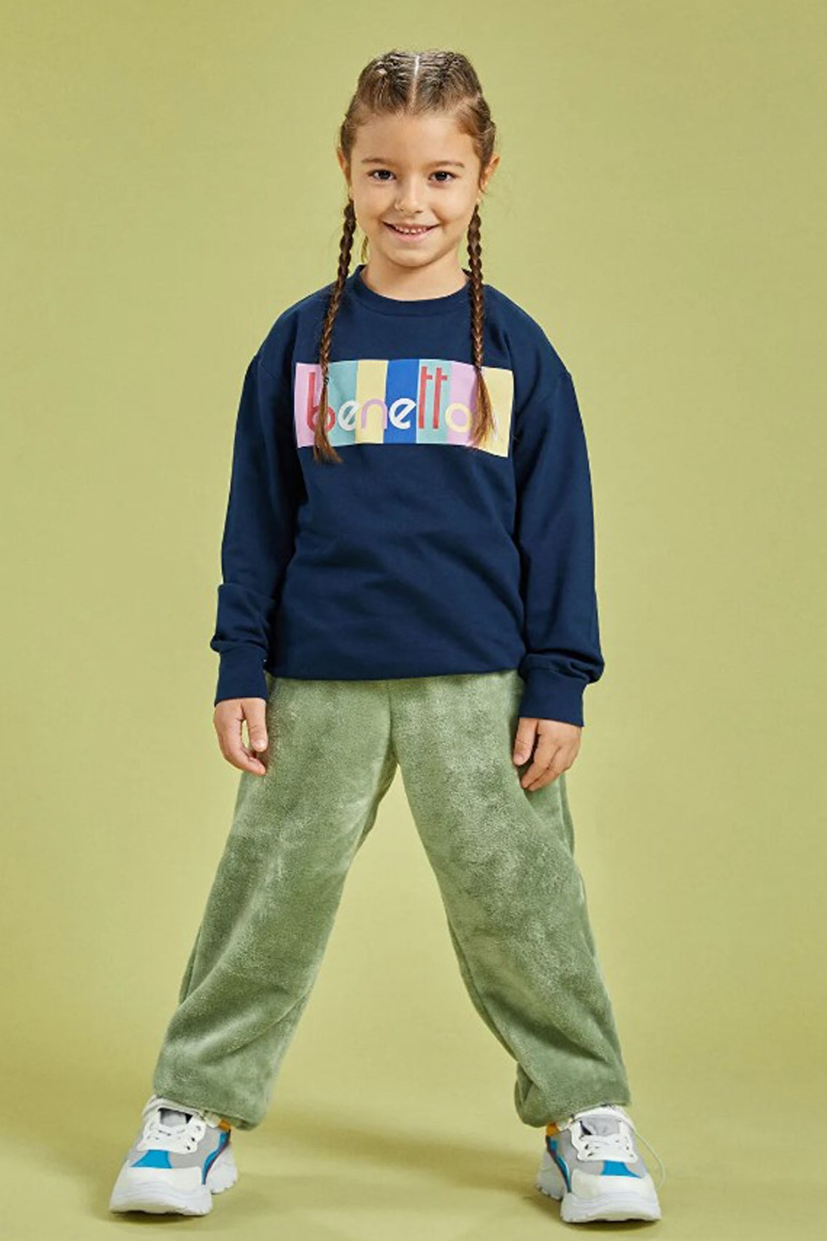 Benetton Çocuk Sweatshirt BNT-G204 Lacivert