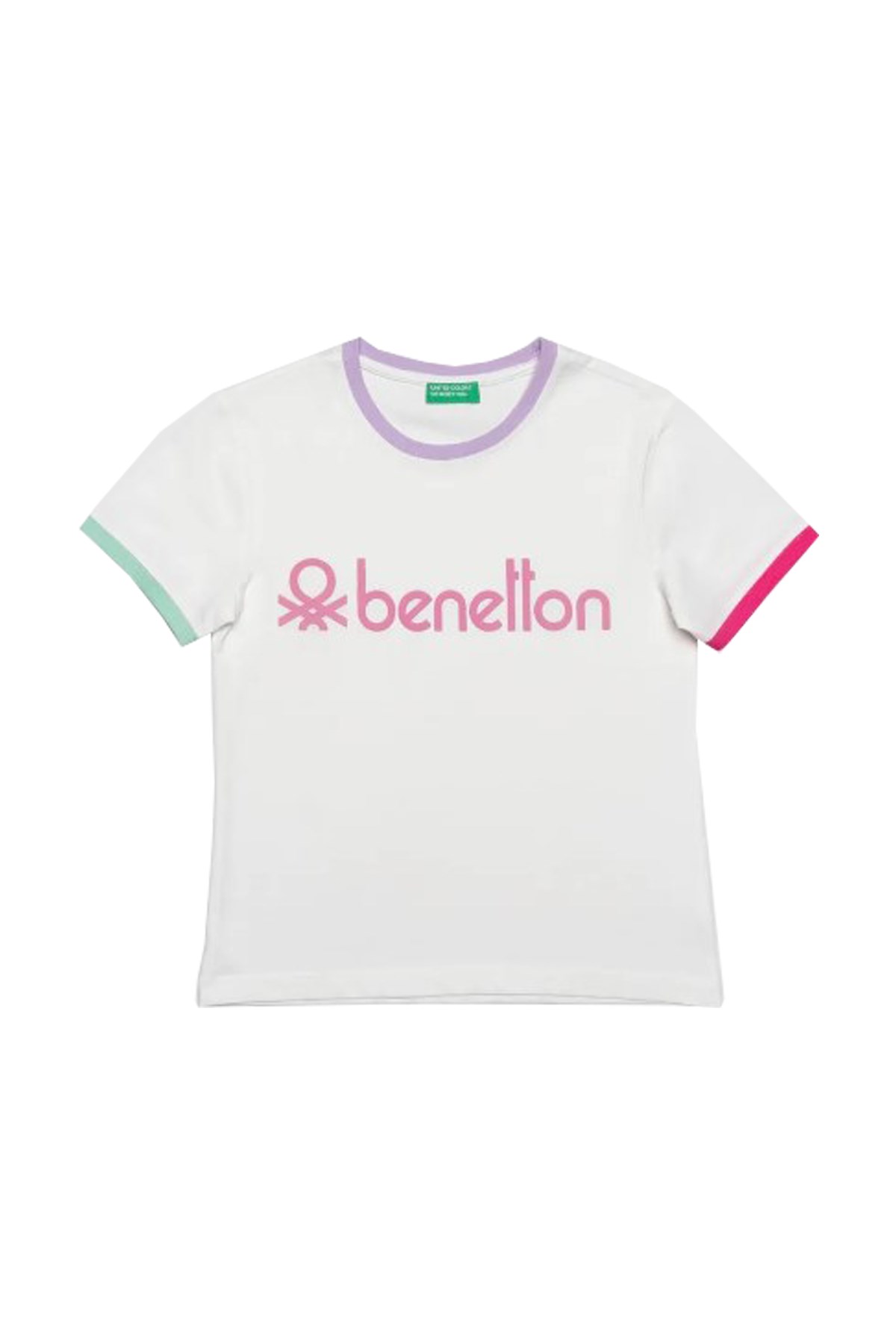 Benetton Çocuk Tişört BNT-G20487 Beyaz