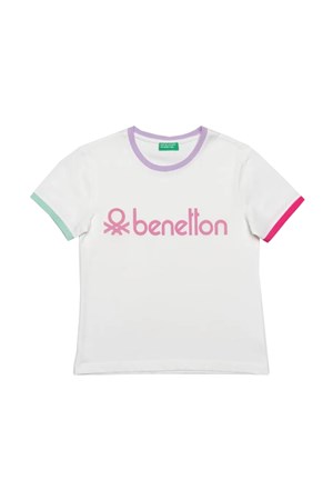 Benetton Çocuk Tişört BNT-G20487 Beyaz
