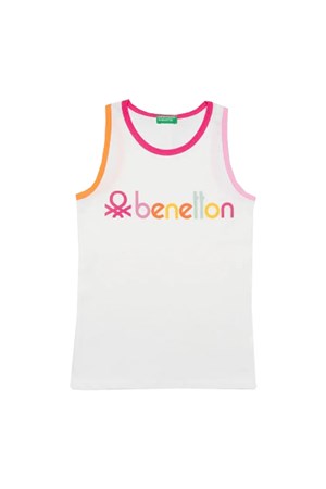 Benetton Çocuk Tişört BNT-G20494 Bej