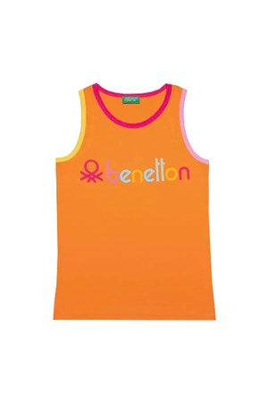 Benetton Çocuk Tişört BNT-G20494 Turuncu