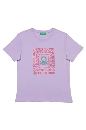 Benetton Çocuk Tişört BNT-G20498 Mor