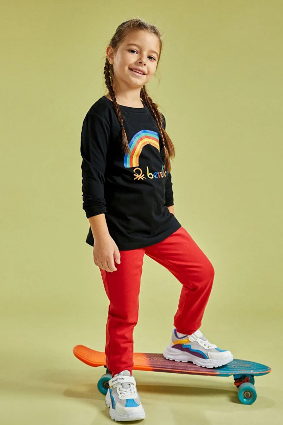 Benetton Çocuk Tişört BNT-G207 Siyah