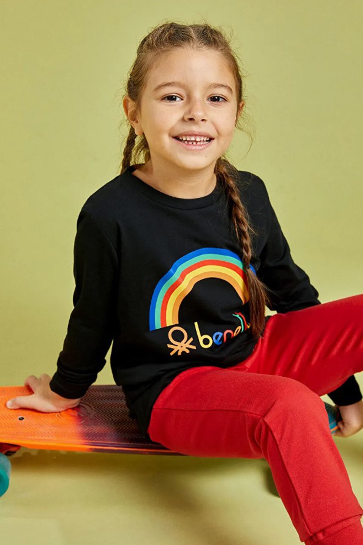 Benetton Çocuk Tişört BNT-G207 Siyah