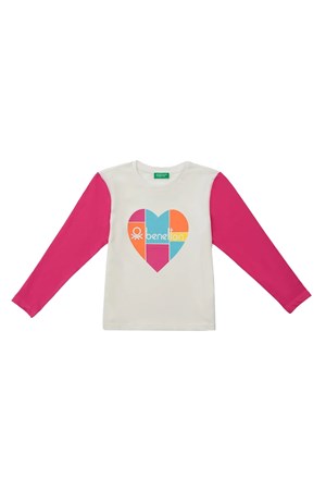 Benetton Çocuk Tişört BNT-G20827 Pembe