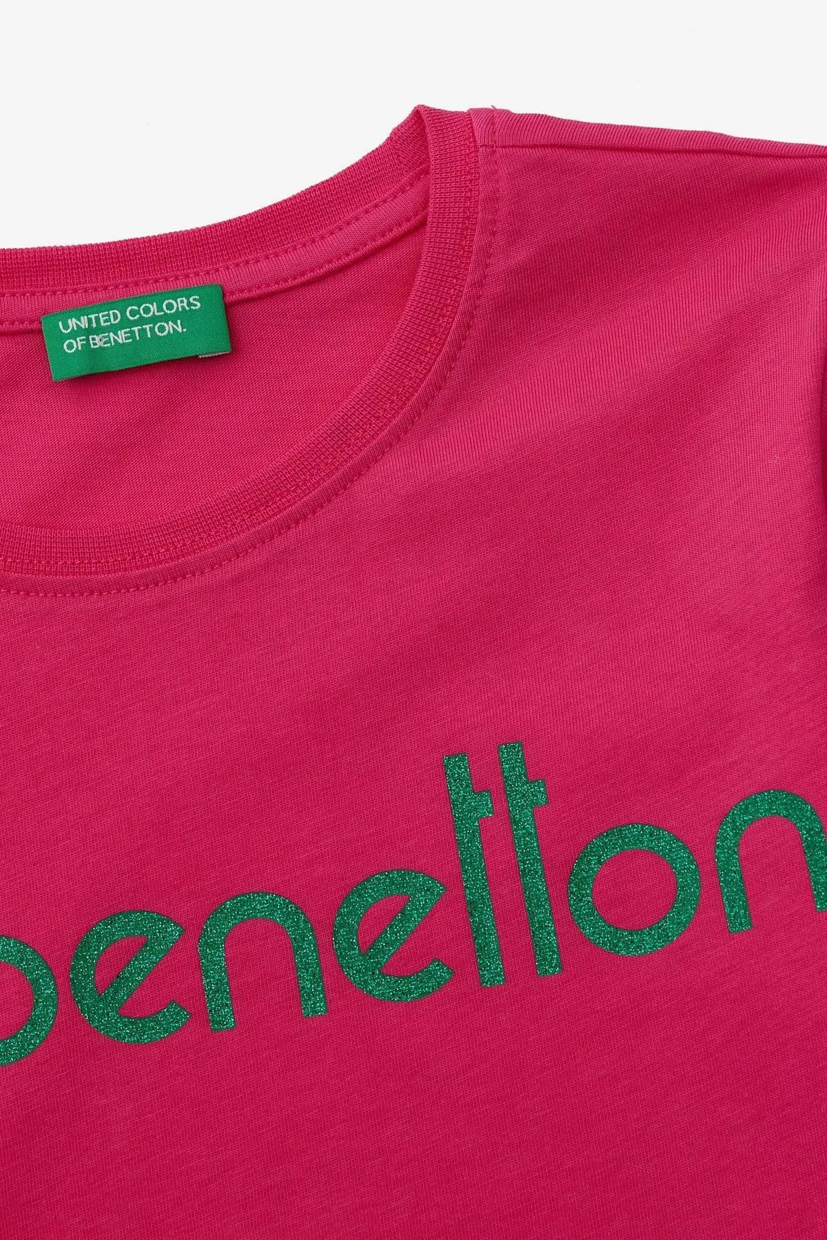 Benetton Çocuk Tişört BNT-G20832 Pembe
