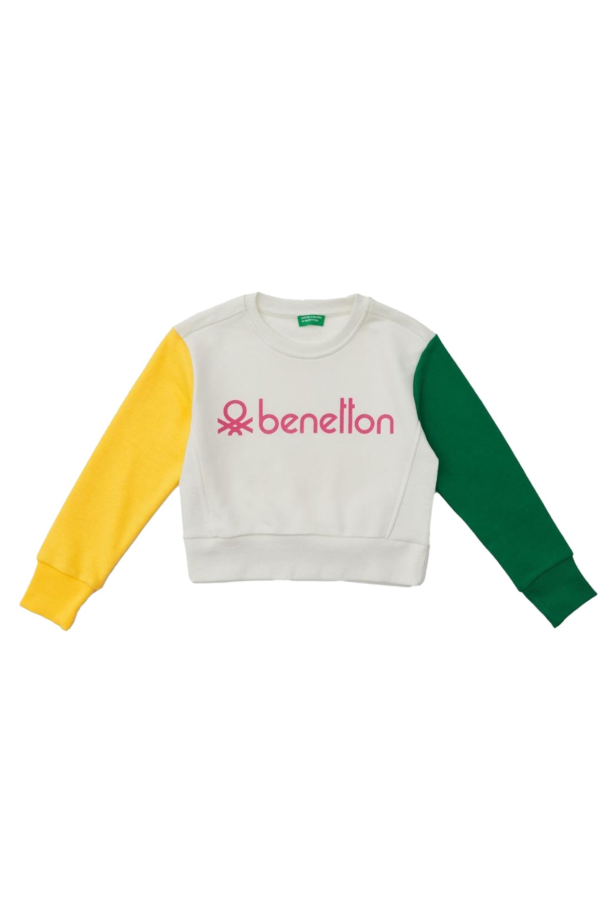 Benetton Çocuk Sweatshirt BNT-G20833 Beyaz