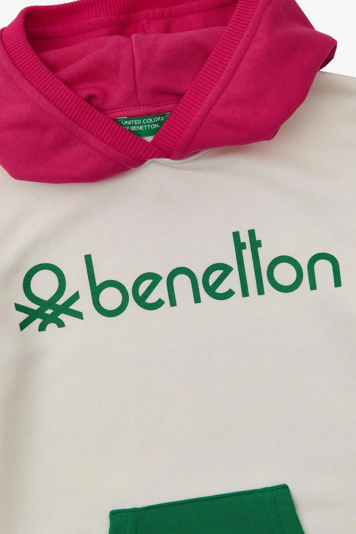 Benetton Çocuk Sweatshirt BNT-G20836 Beyaz