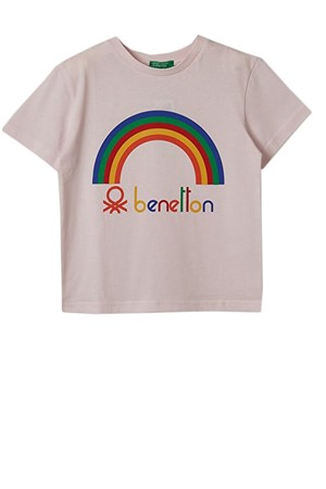 Benetton Çocuk Tişört BNT-G282 TOP Pembe