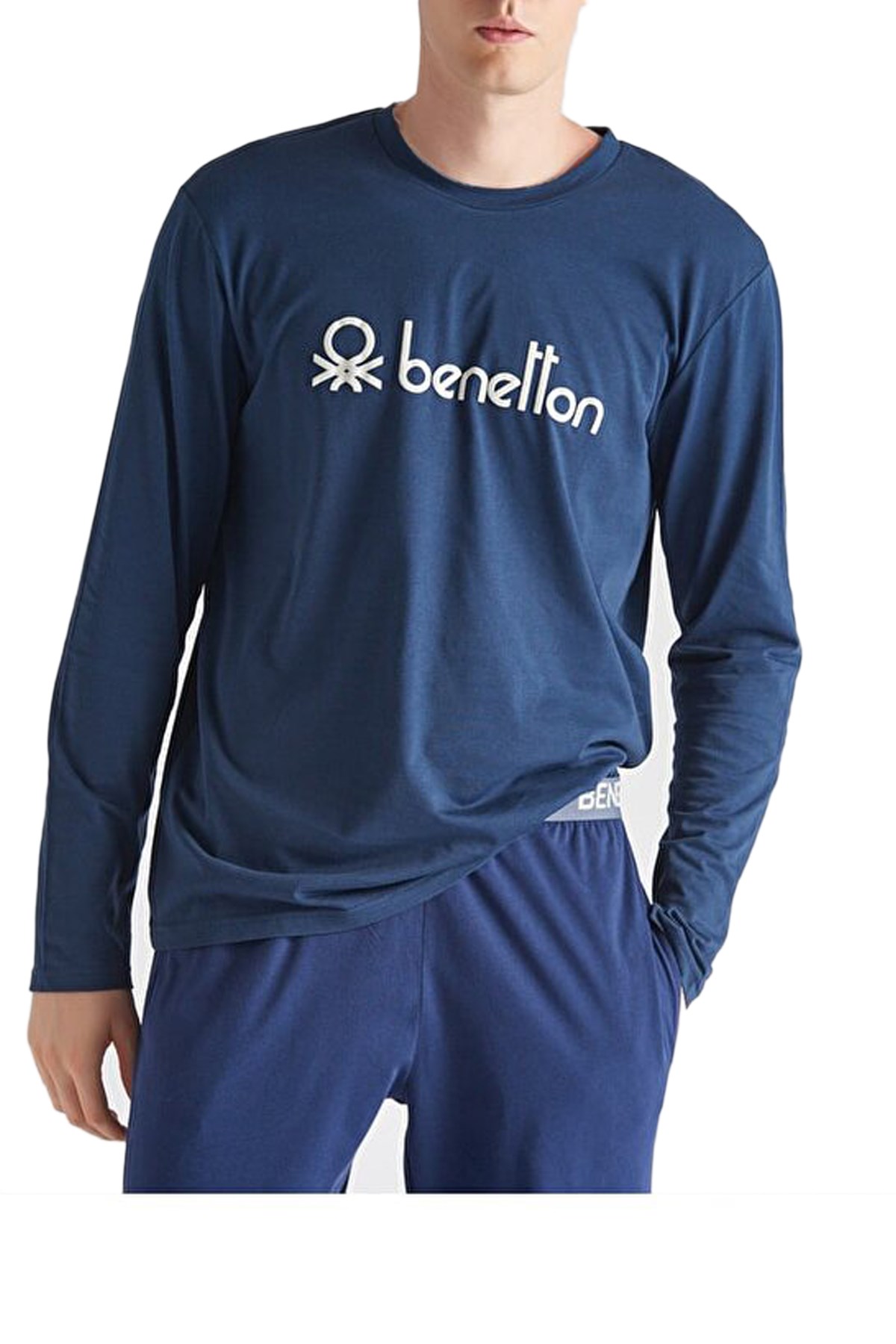 Benetton Erkek Tişört BNT-M047 Lacivert