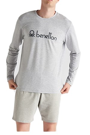 Benetton Erkek Tişört BNT-M047 Füme