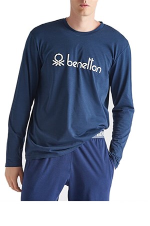 Benetton Erkek Tişört BNT-M047 Lacivert