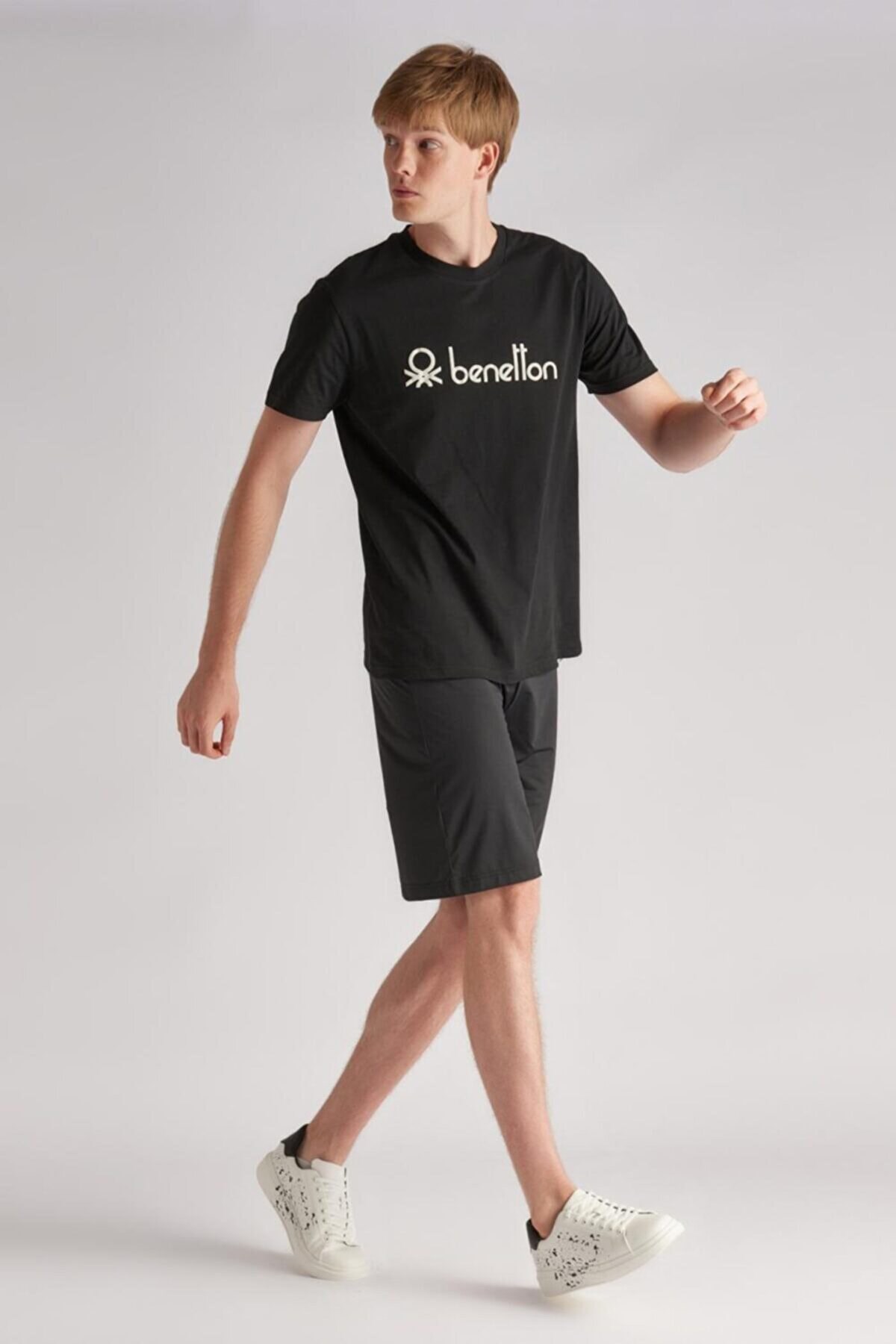 Benetton Erkek Tişört BNT-M048 Siyah