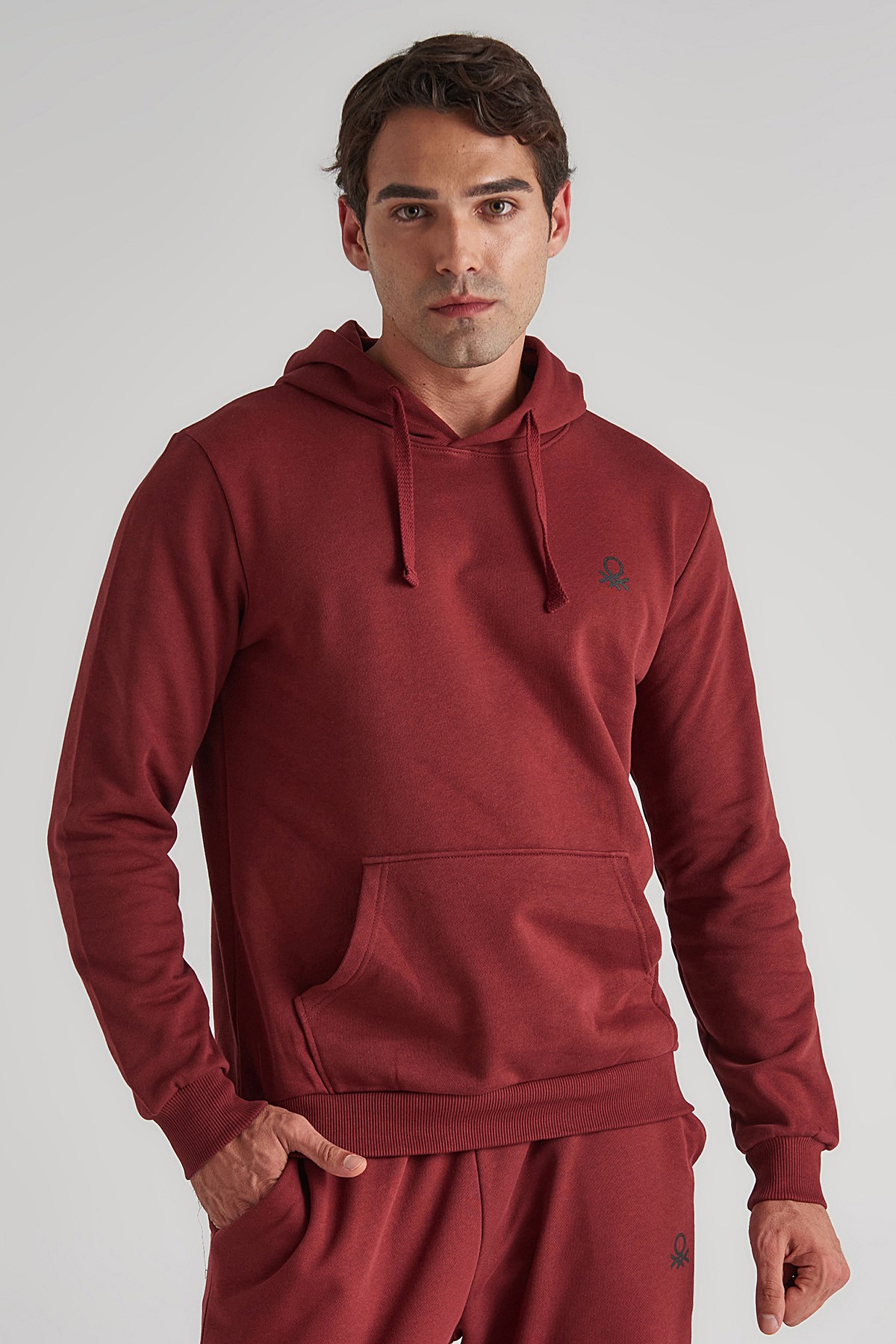 Benetton Erkek Sweatshirt BNT-M057 T Bordo