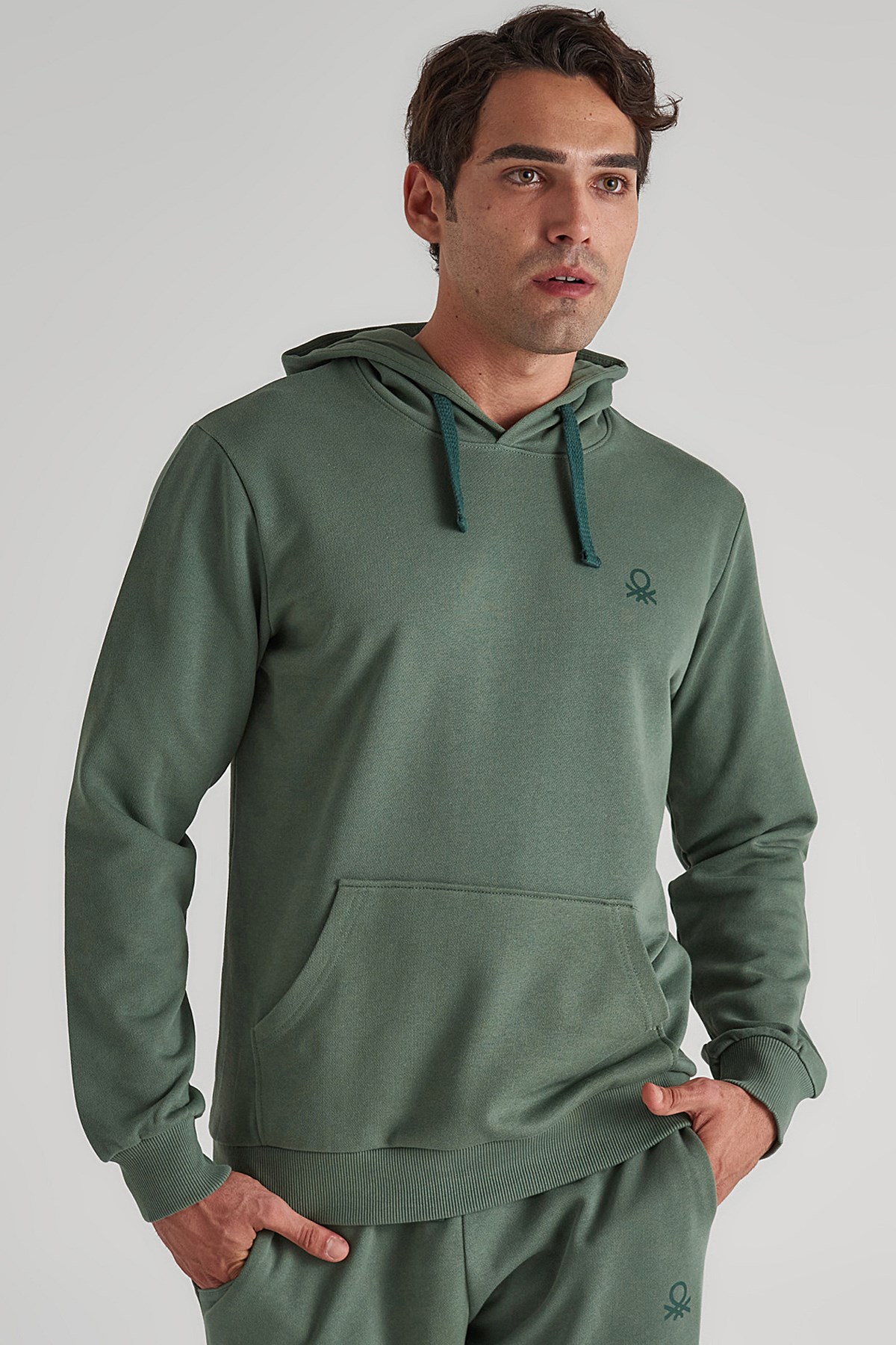 Benetton Erkek Sweatshirt BNT-M057 T Haki