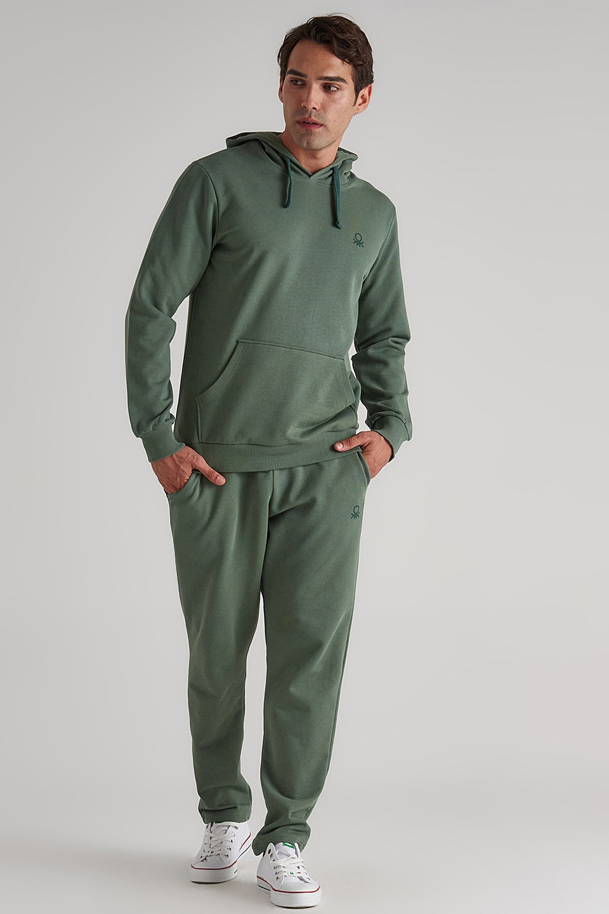 Benetton Erkek Sweatshirt BNT-M057 T Haki