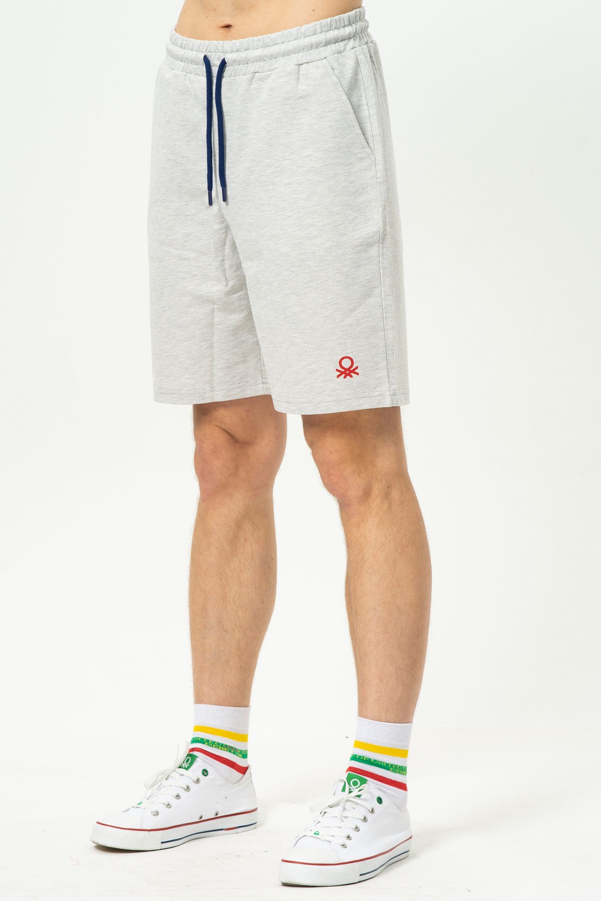 Benetton Erkek Şort BNT-M086 B-R Gri