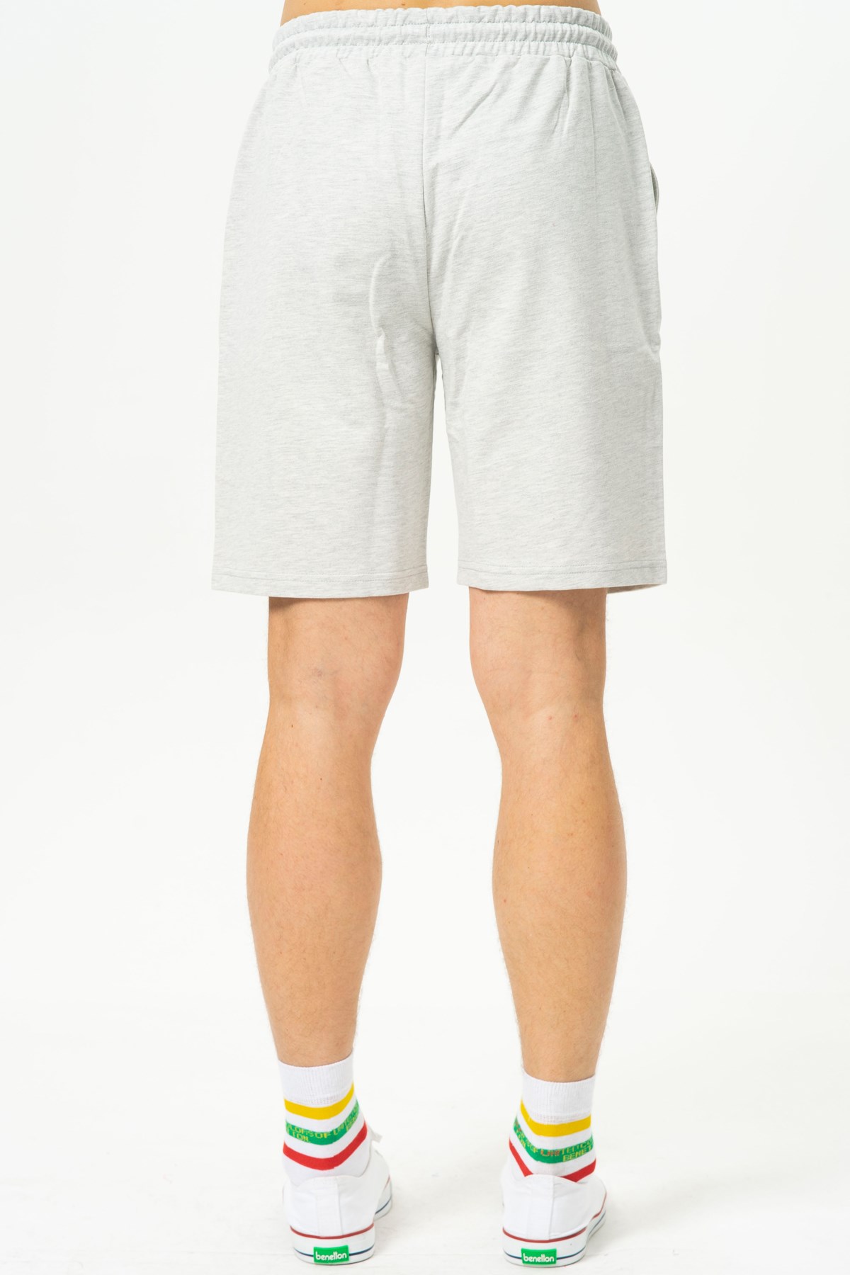 Benetton Erkek Şort BNT-M086 B-R Gri