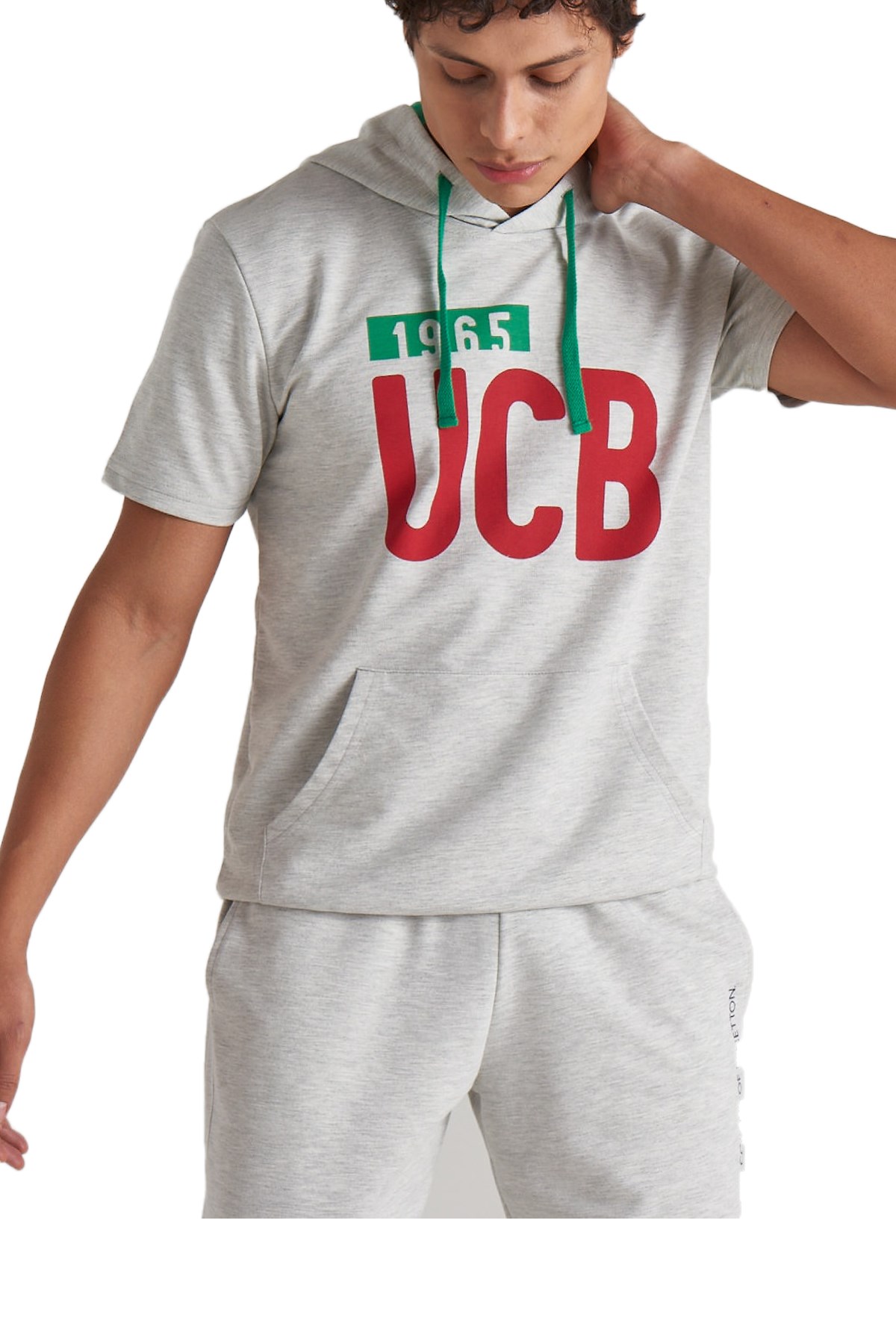 Benetton Erkek Tişört TOP BNT-M087 Gri