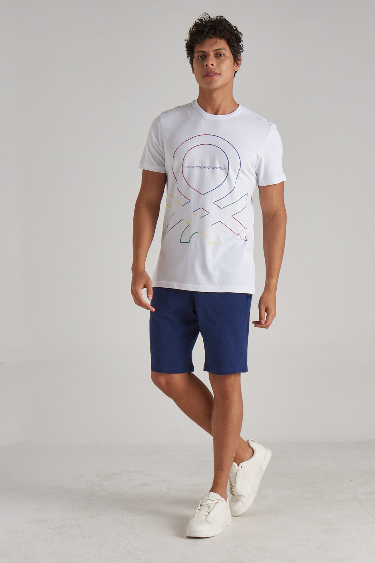 Benetton Erkek Tişört BNT-M090 TOP Beyaz