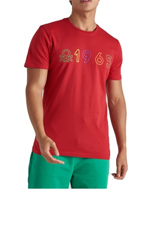 Benetton Erkek Tişört BNT-M091 TOP Kırmızı