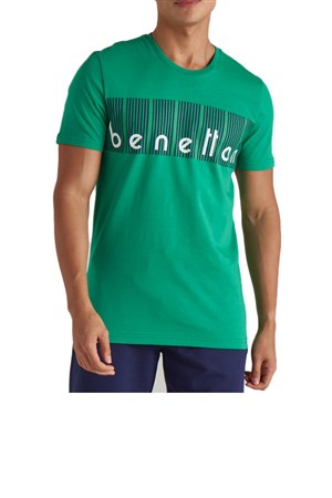 Benetton Erkek Tişört BNT-M095 TOP Yeşil