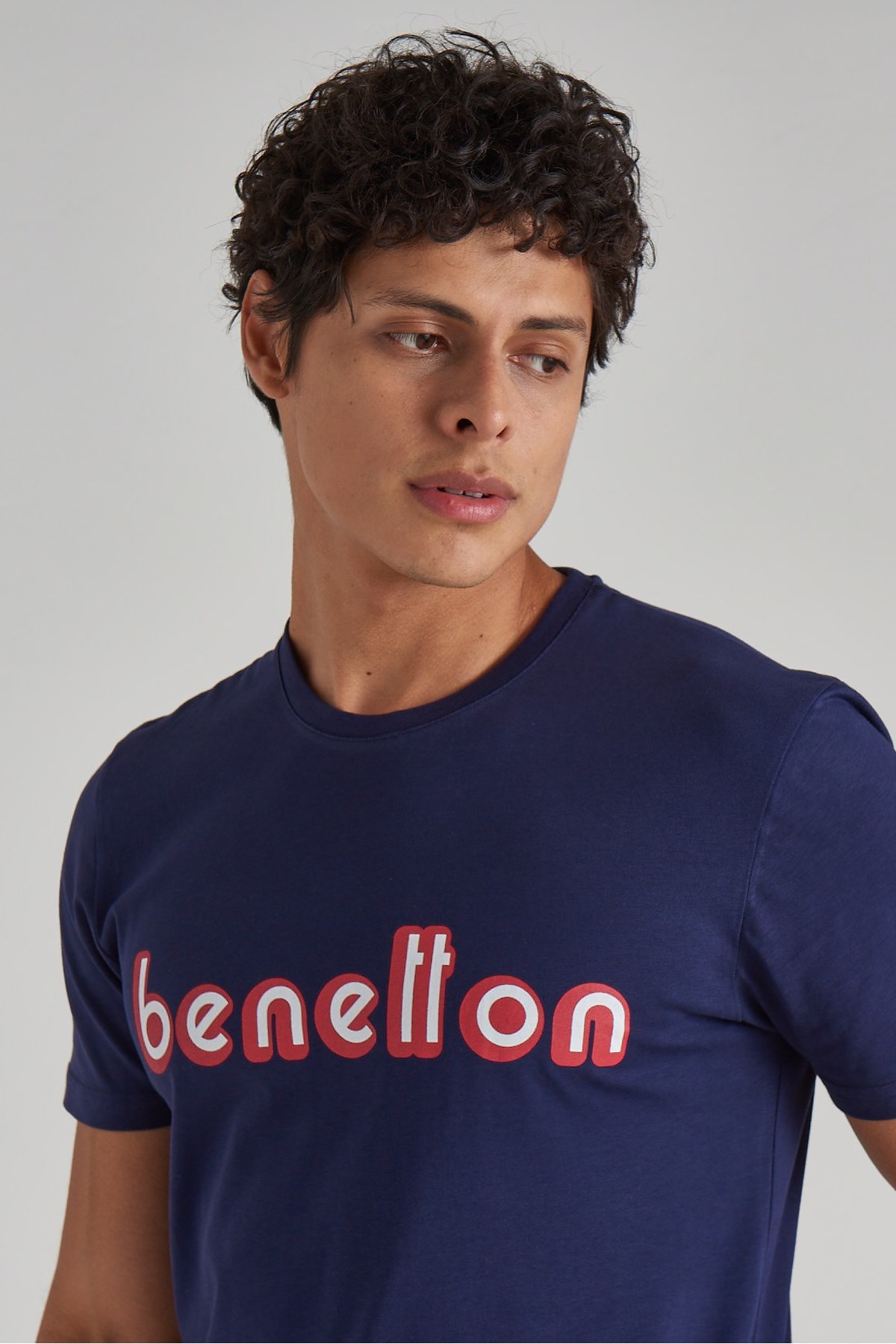 Benetton Erkek Tişört BNT-M097 TOP Lacivert