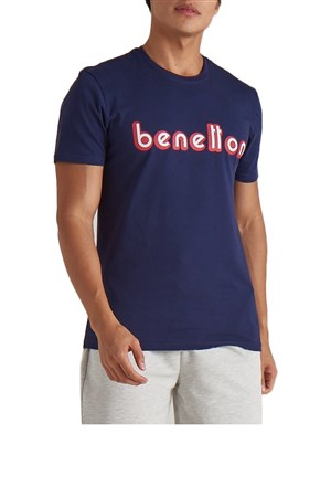 Benetton Erkek Tişört BNT-M097 TOP Lacivert