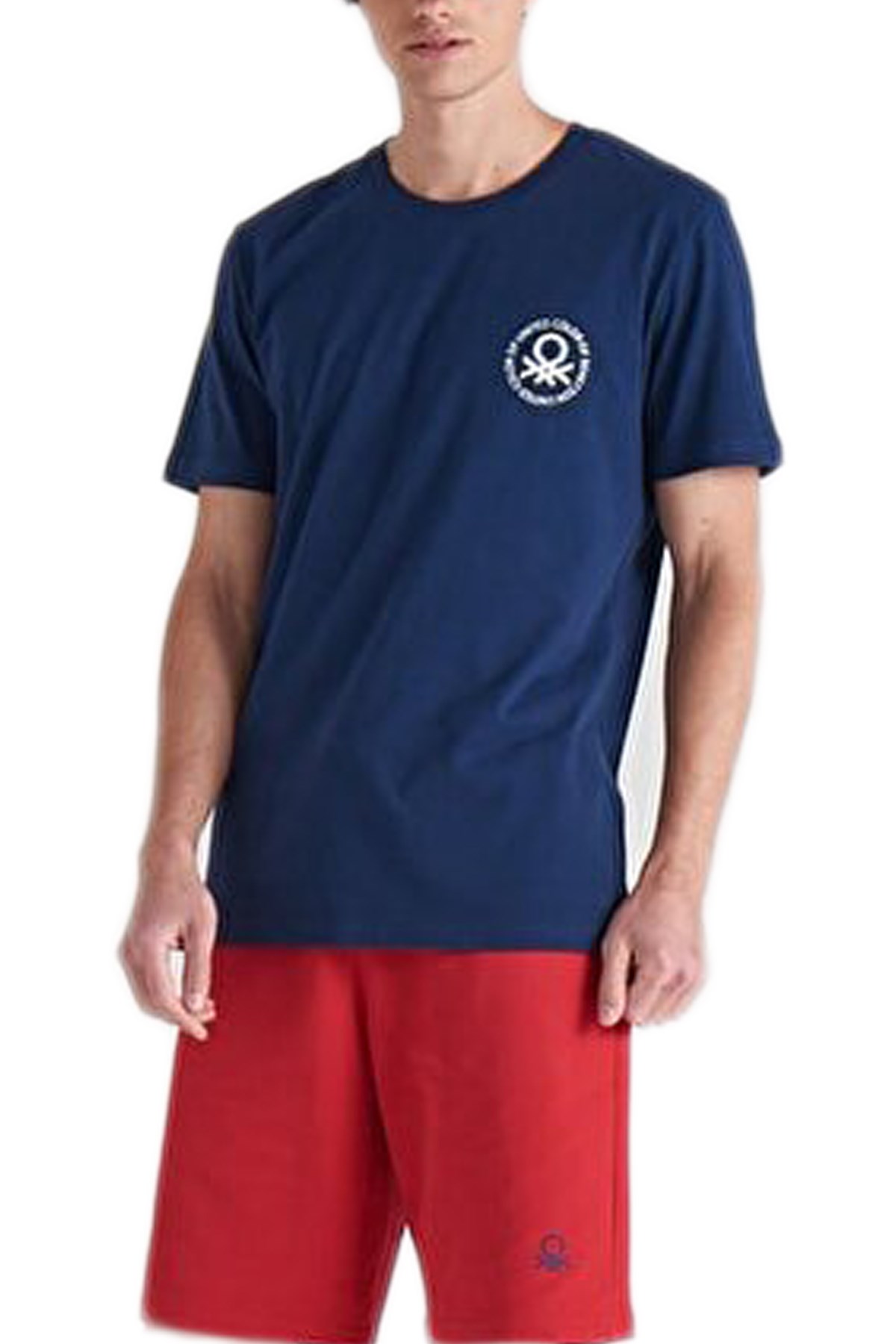 Benetton Erkek Tişört BNT-M099 TOP Mavi