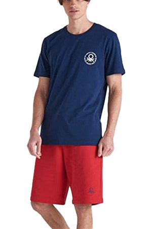 Benetton Erkek Tişört BNT-M099 TOP Lacivert