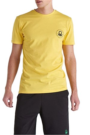 Benetton Erkek Tişört BNT-M099 TOP Sarı