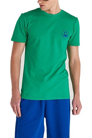 Benetton Erkek Tişört BNT-M099 TOP Yeşil