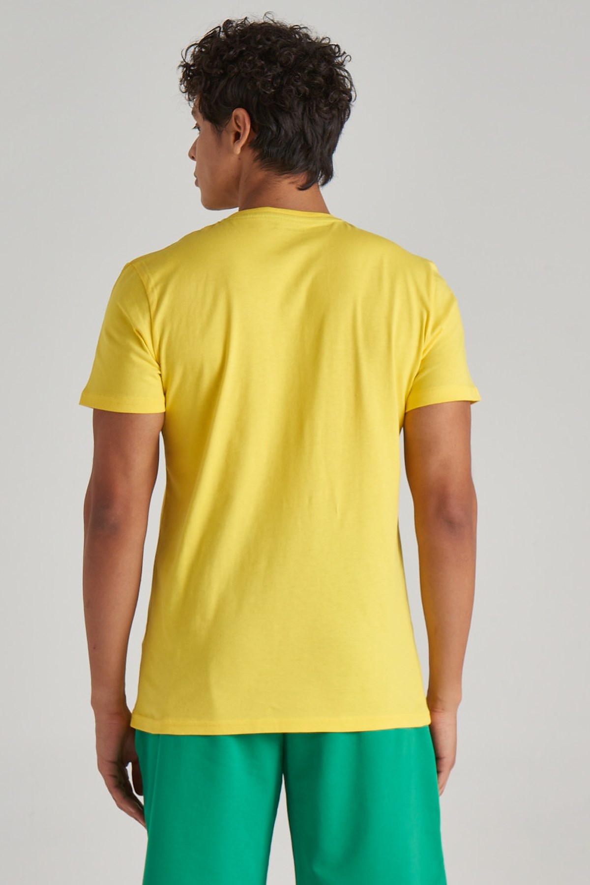 Benetton Erkek Tişört BNT-M100 TOP Sarı