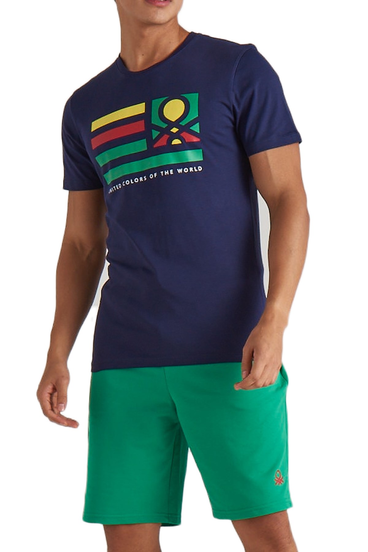 Benetton Erkek Tişört BNT-M101 TOP Lacivert