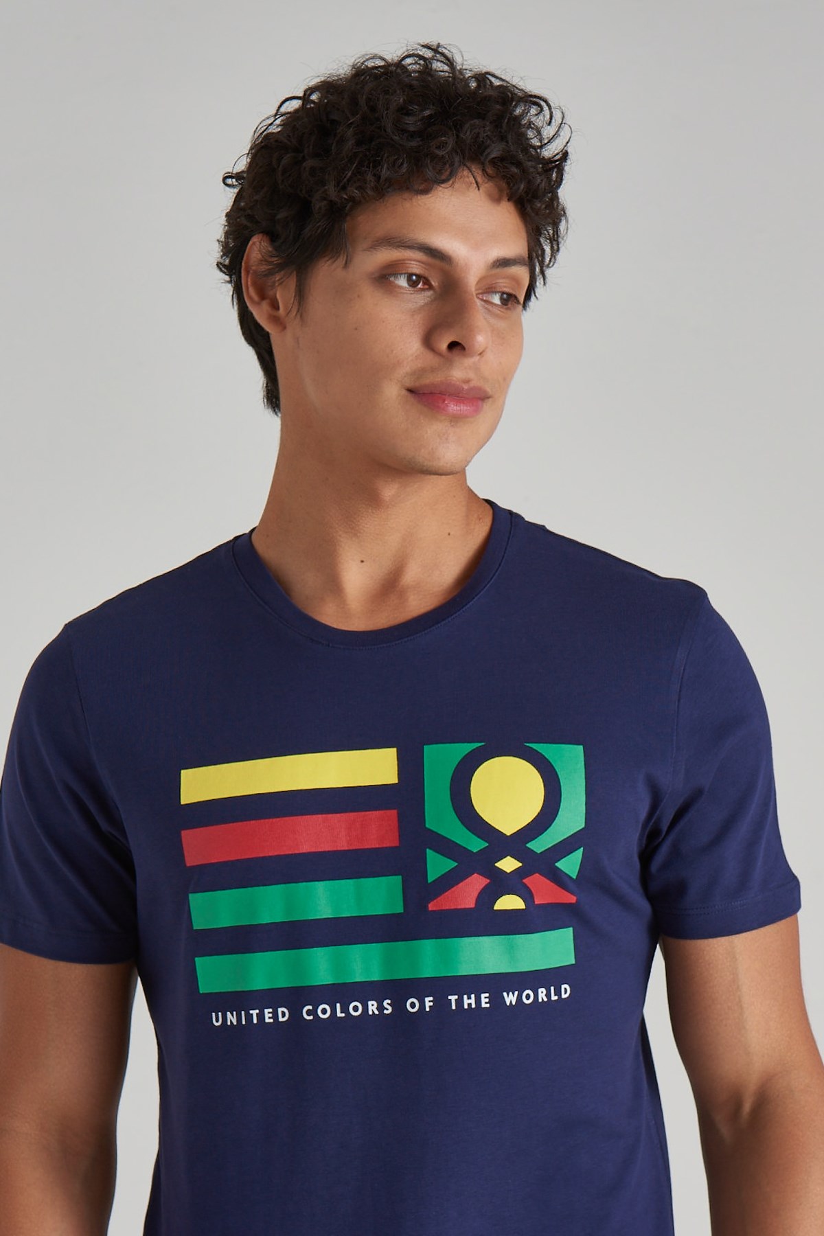 Benetton Erkek Tişört BNT-M101 TOP Lacivert
