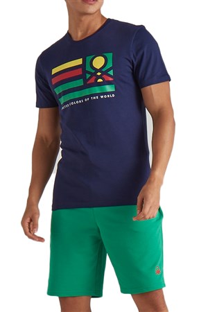 Benetton Erkek Tişört BNT-M101 TOP Lacivert