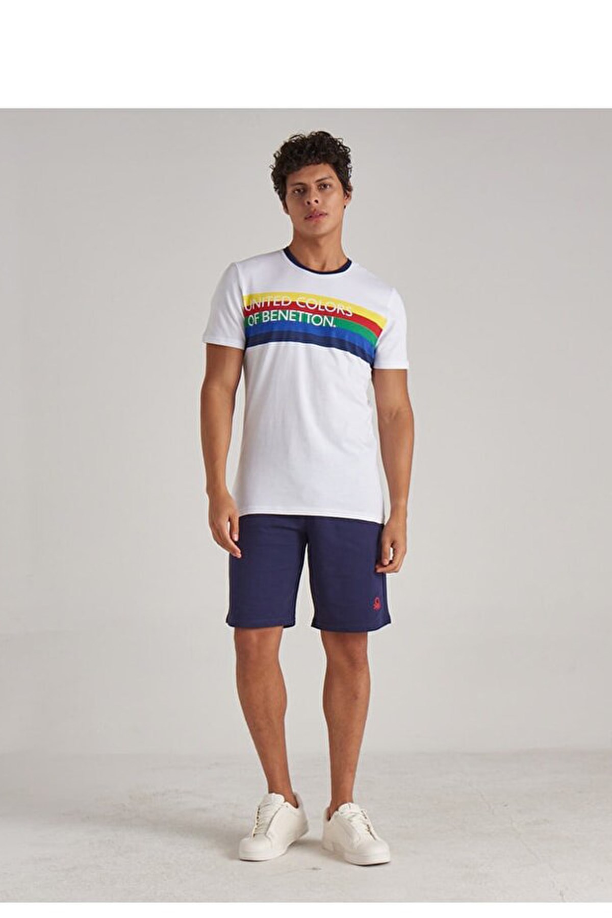 Benetton Erkek Tişört BNT-M102 TOP Beyaz