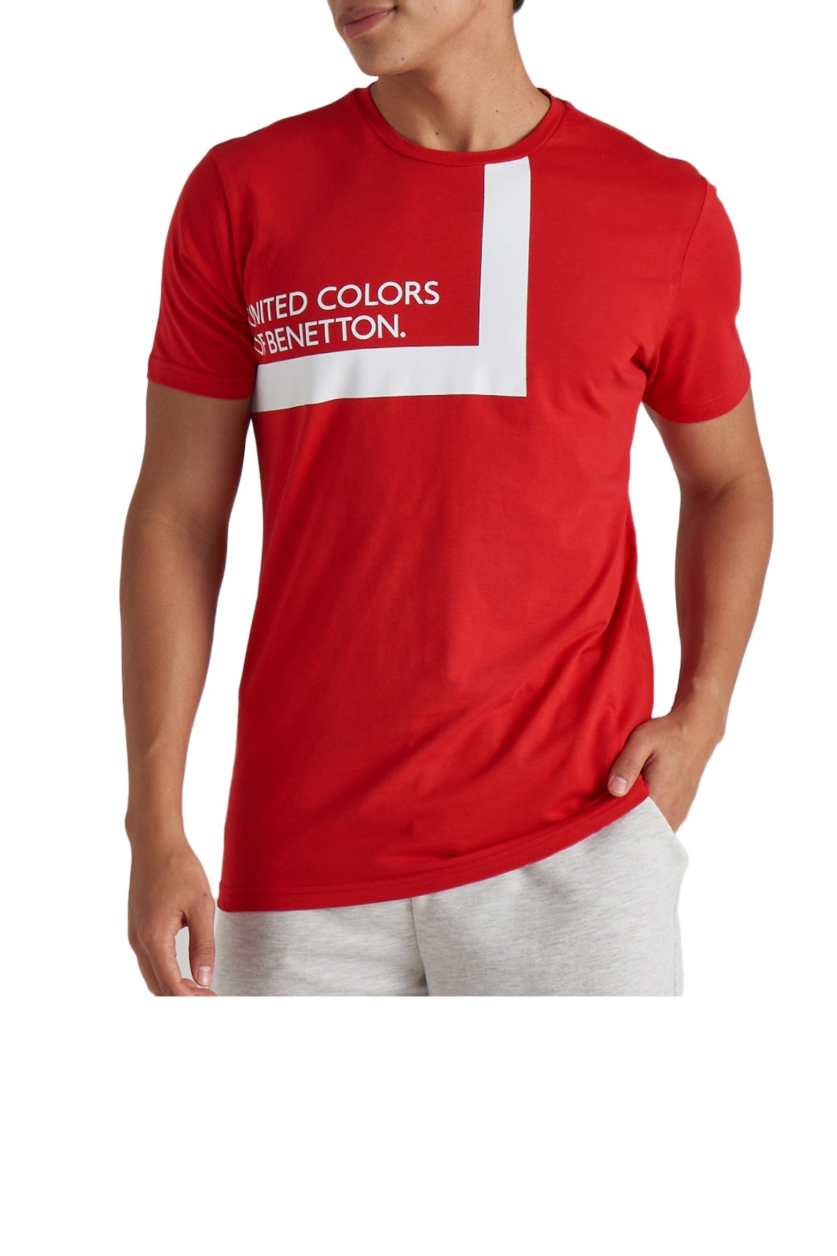 Benetton Erkek Tişört BNT-M103 TOP Kırmızı