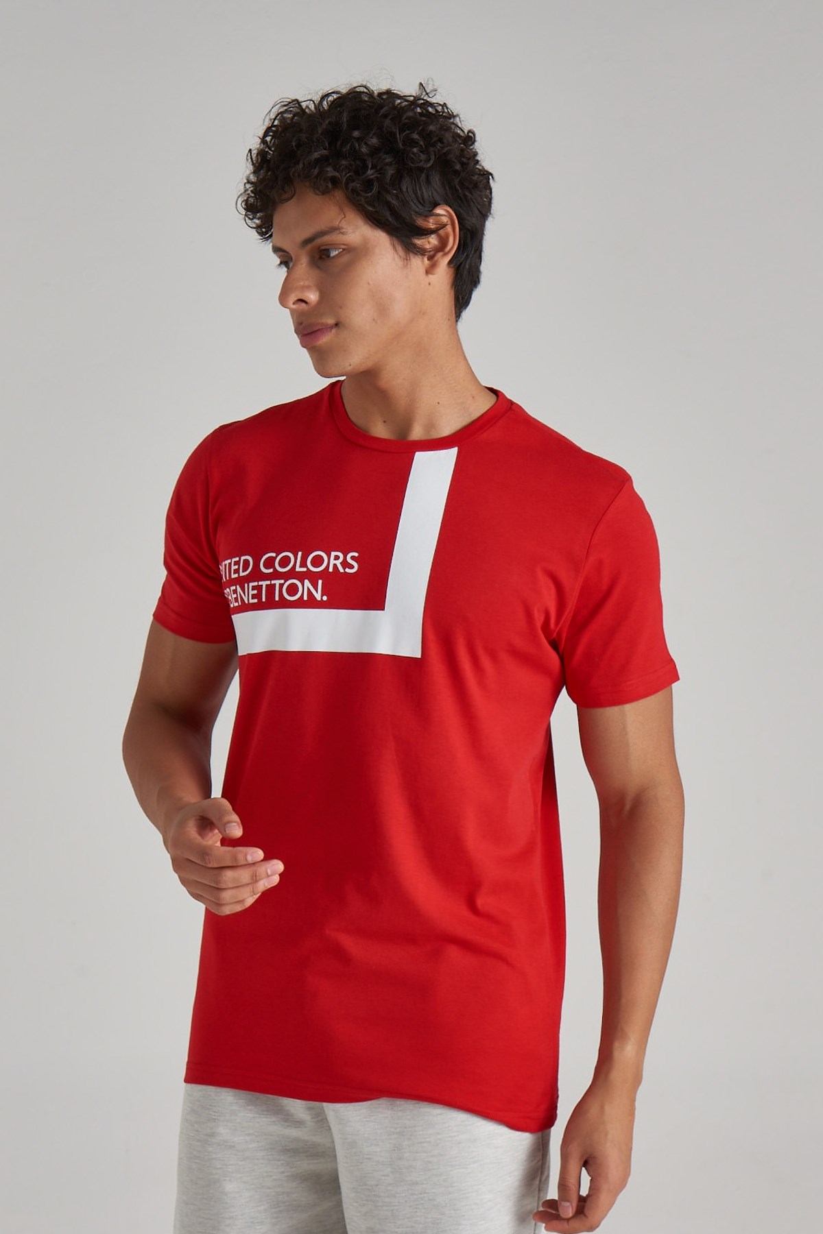 Benetton Erkek Tişört BNT-M103 TOP Kırmızı
