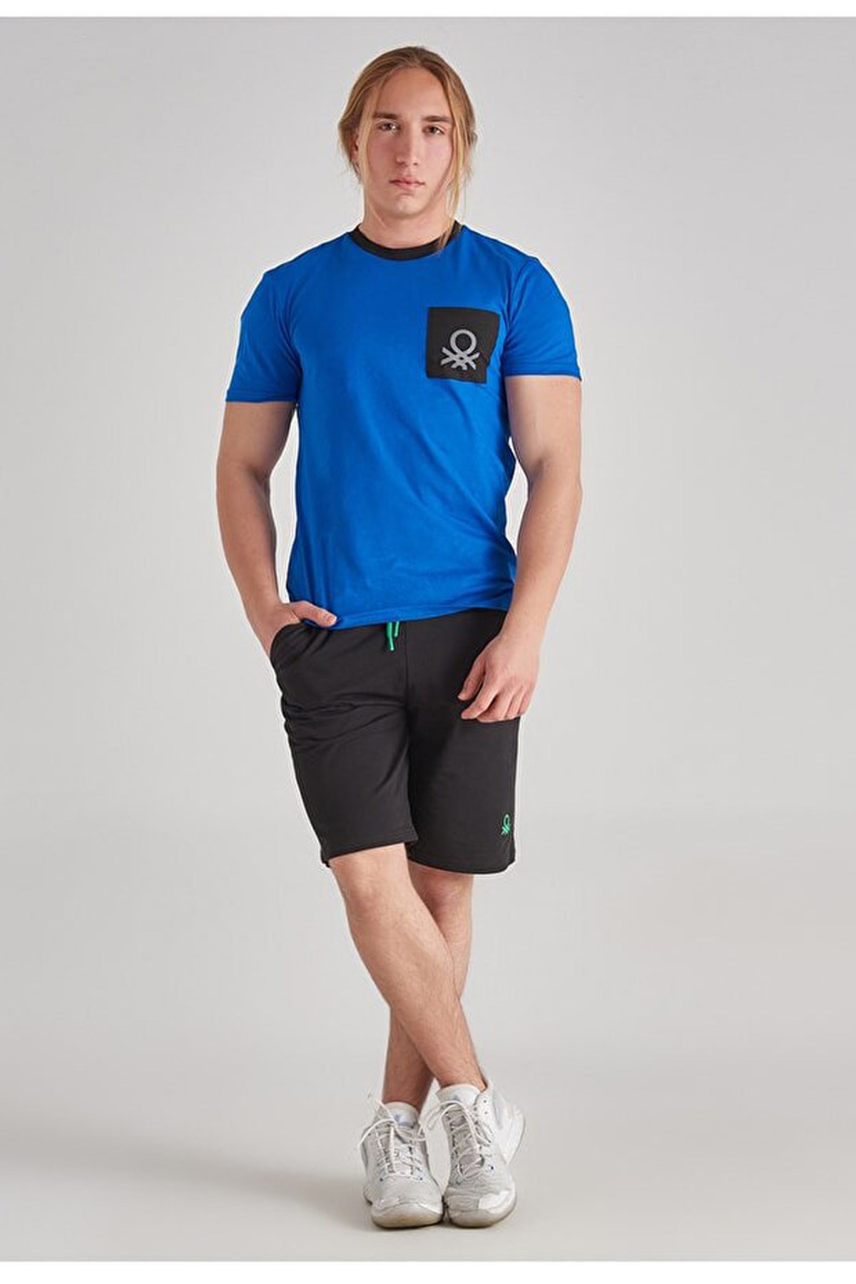 Benetton Erkek Tişört BNT-M106 TOP Mavi