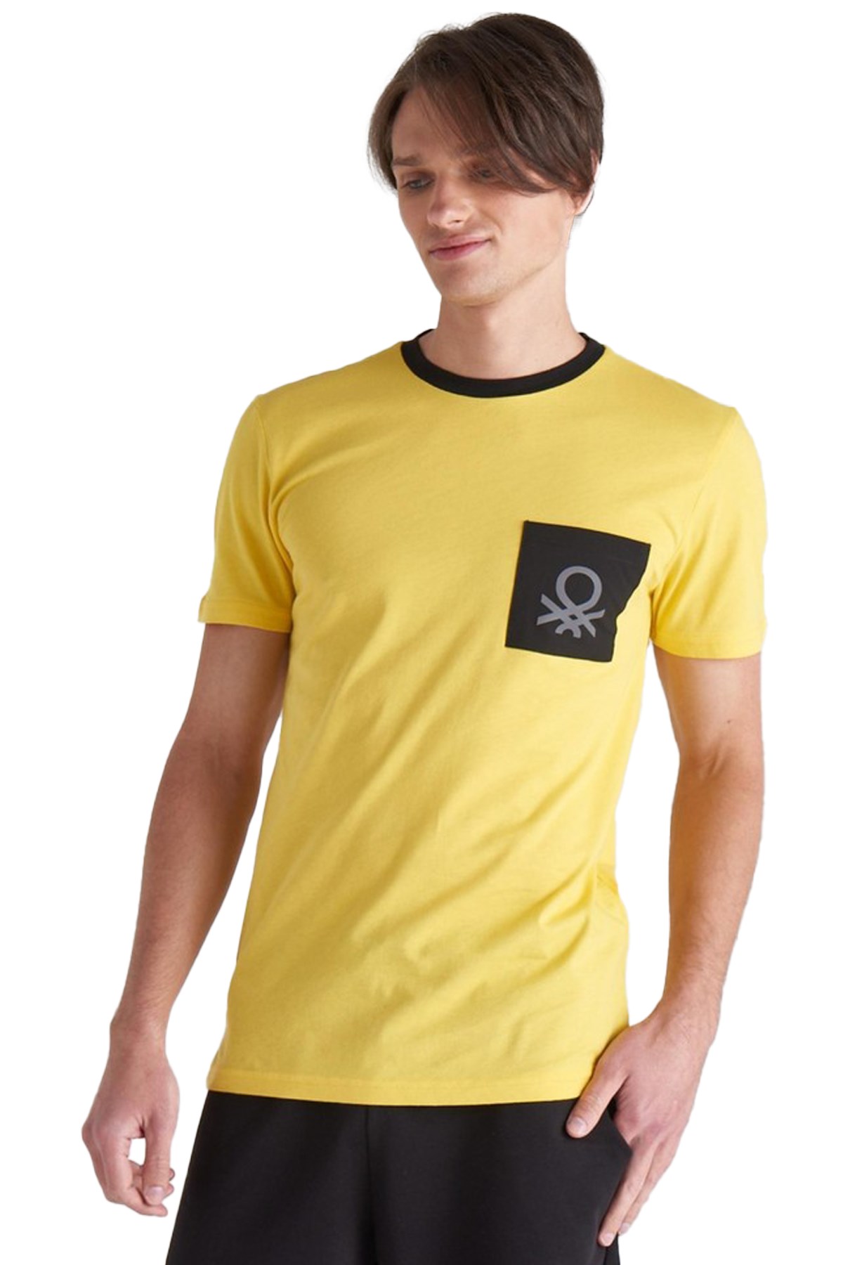 Benetton Erkek Tişört BNT-M106 TOP Sarı