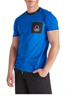 Benetton Erkek Tişört BNT-M106 TOP Mavi