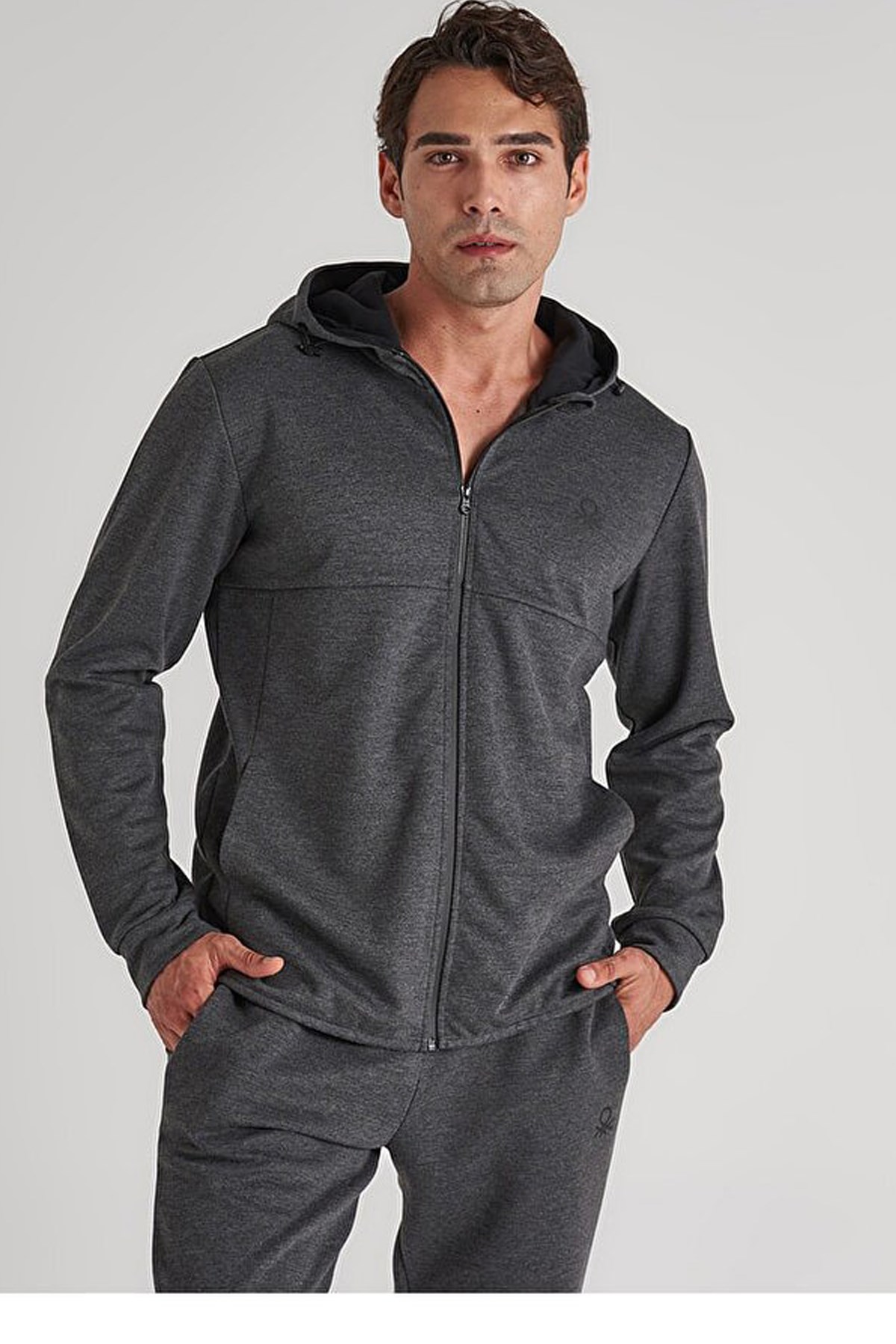 Benetton Erkek Eşofman üstü BNT-M20091 T Antrasit