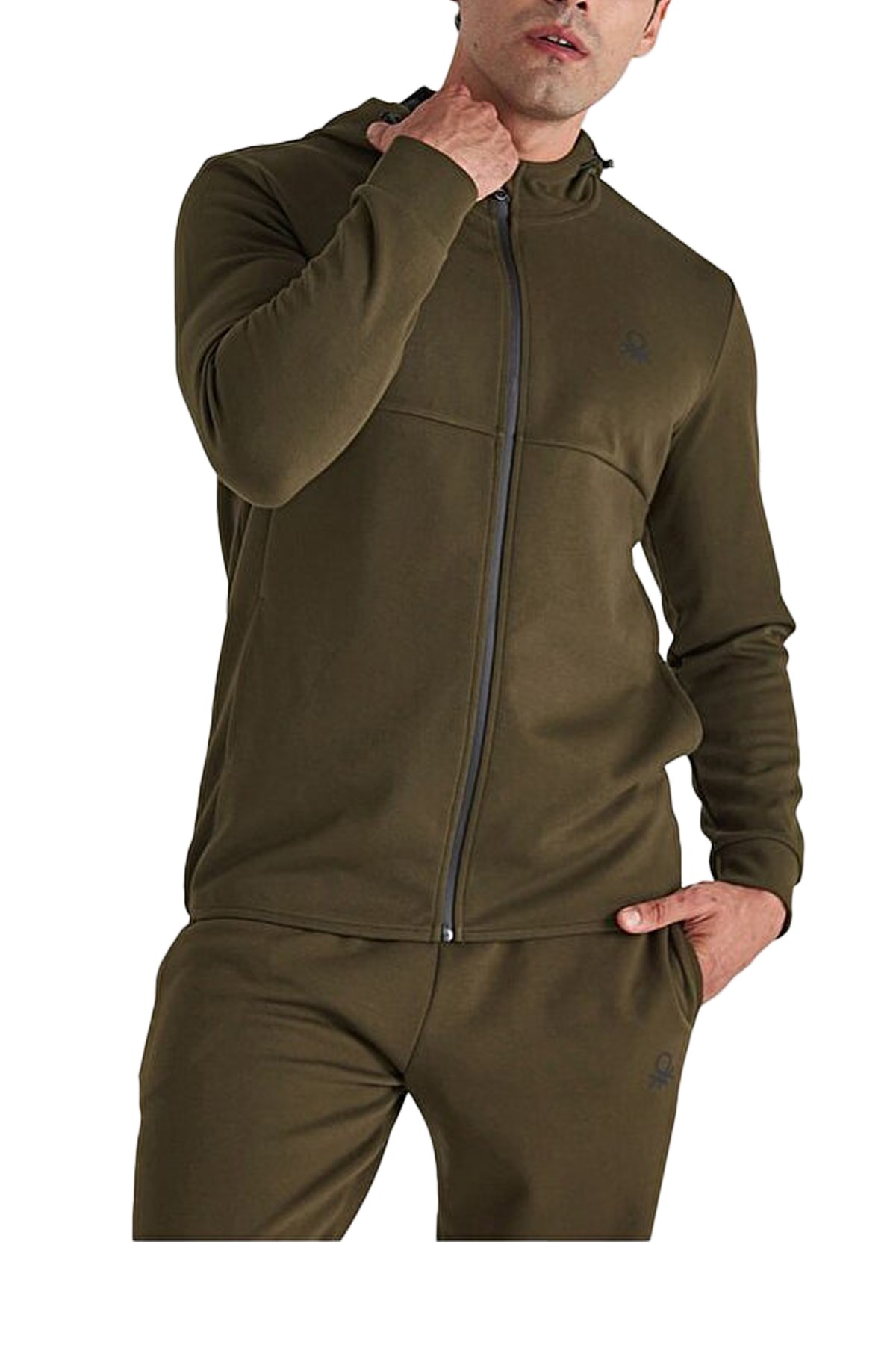 Benetton Erkek Eşofman üstü BNT-M20091 T Haki