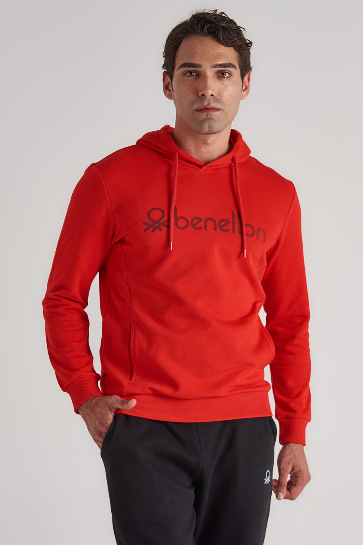 Benetton Erkek Sweatshirt BNT-M20093 Kırmızı