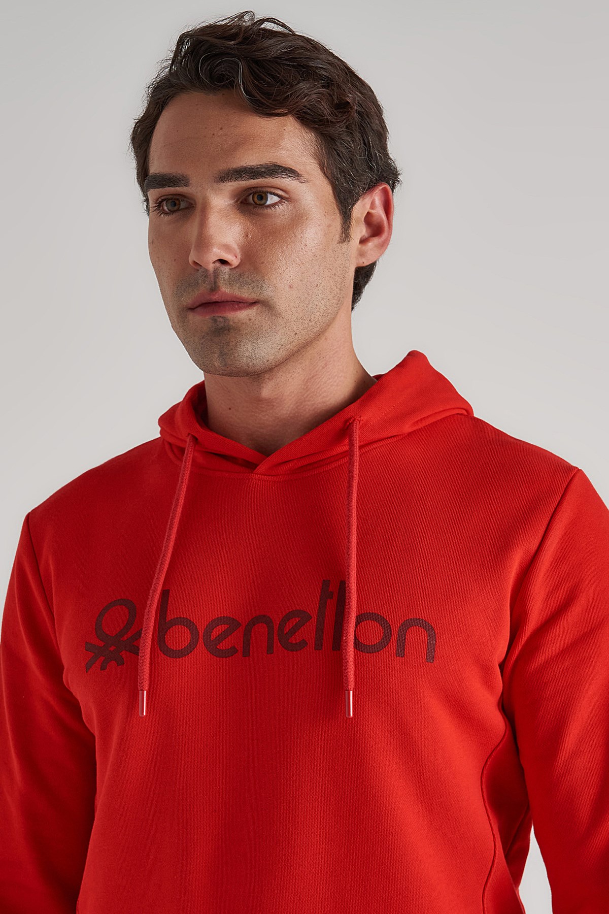 Benetton Erkek Sweatshirt BNT-M20093 Kırmızı