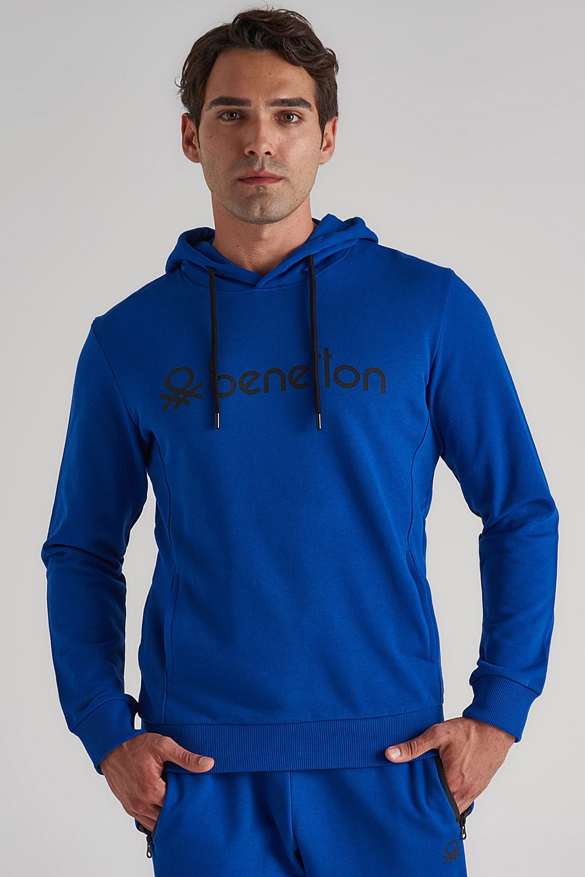 Benetton Erkek Sweatshirt BNT-M20093 Mavi