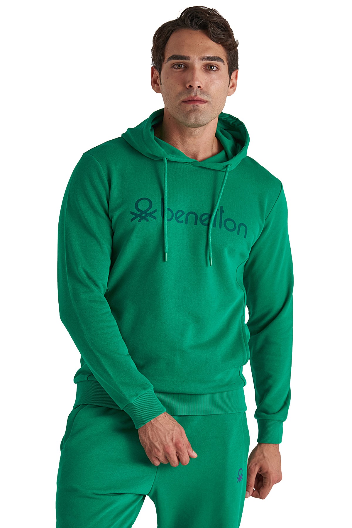 Benetton Erkek Sweatshirt BNT-M20093 Yeşil