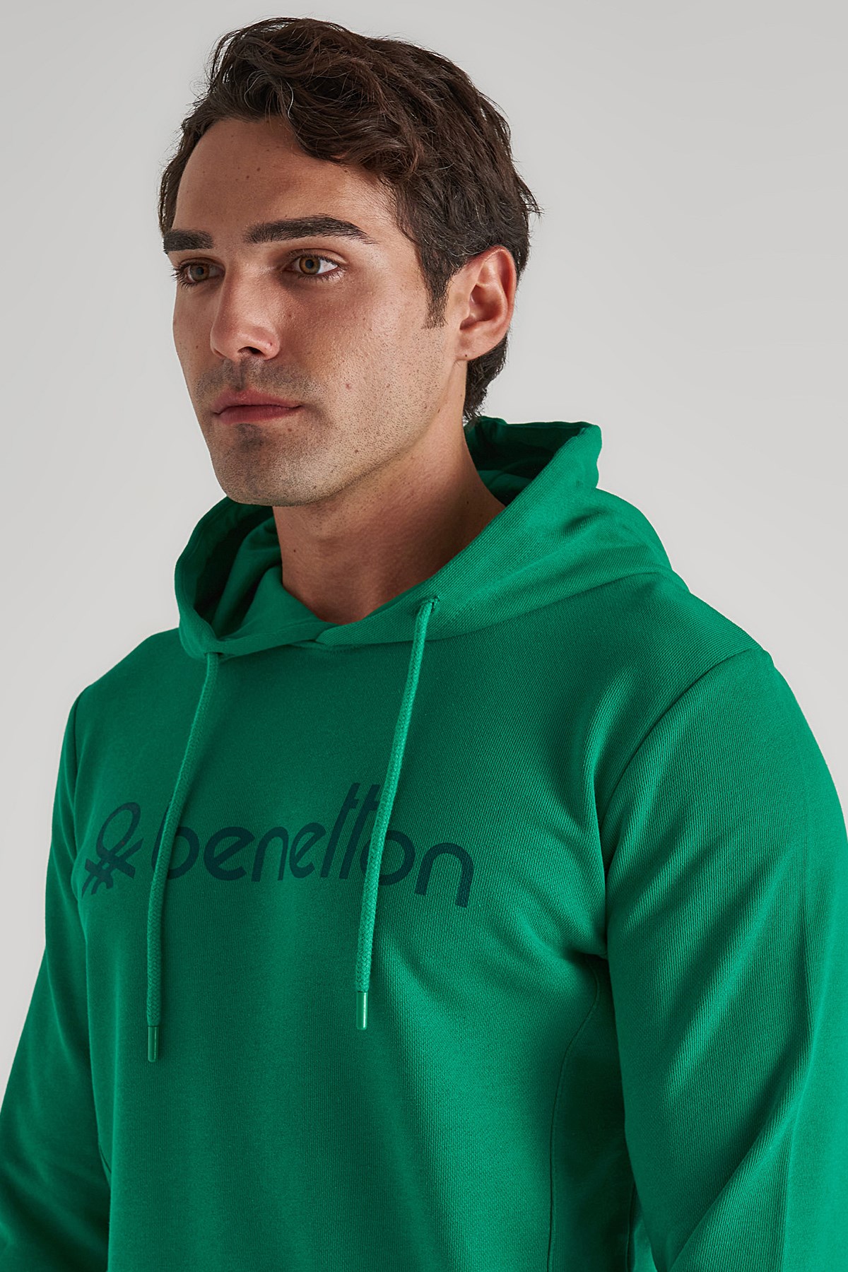 Benetton Erkek Sweatshirt BNT-M20093 Yeşil