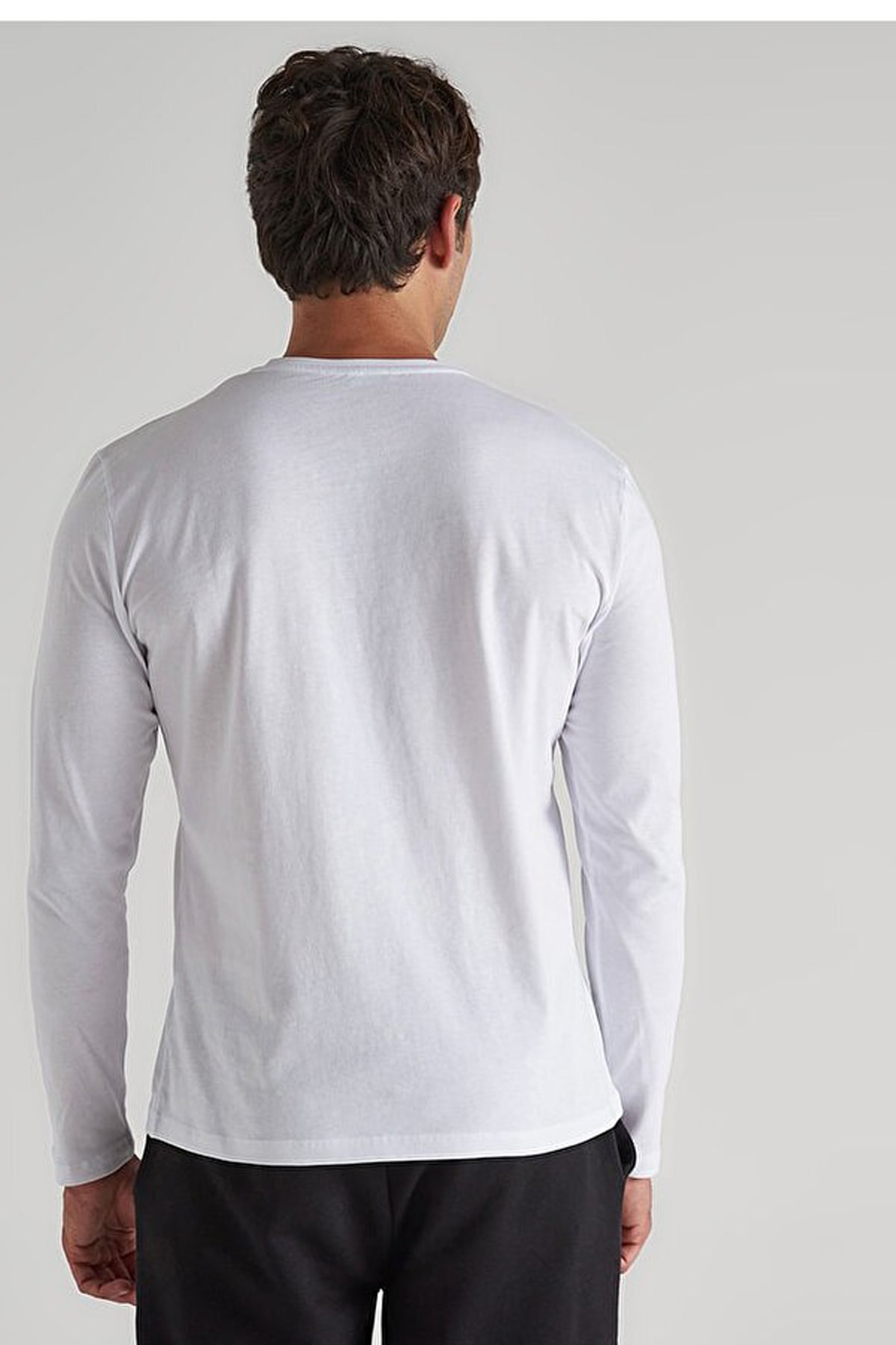Benetton Erkek Sweatshirt BNT-M20295 Beyaz